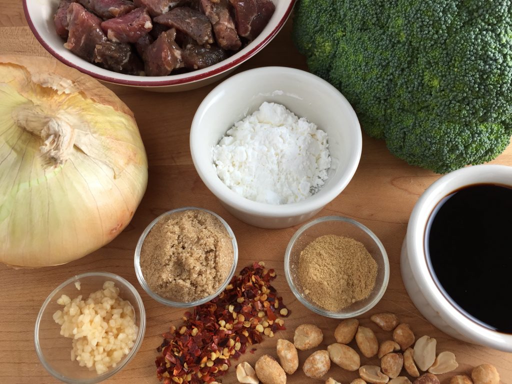 Beef and broccoli ingredients