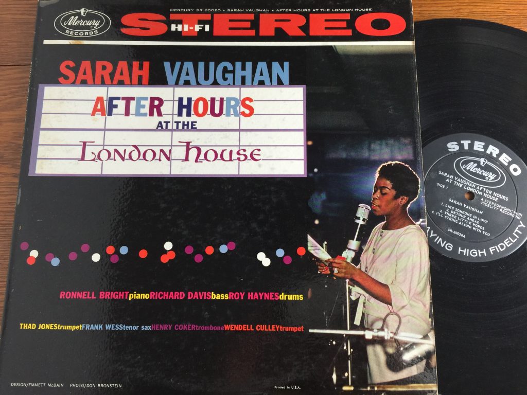 Sarah Vaughan After Hours at the London House album