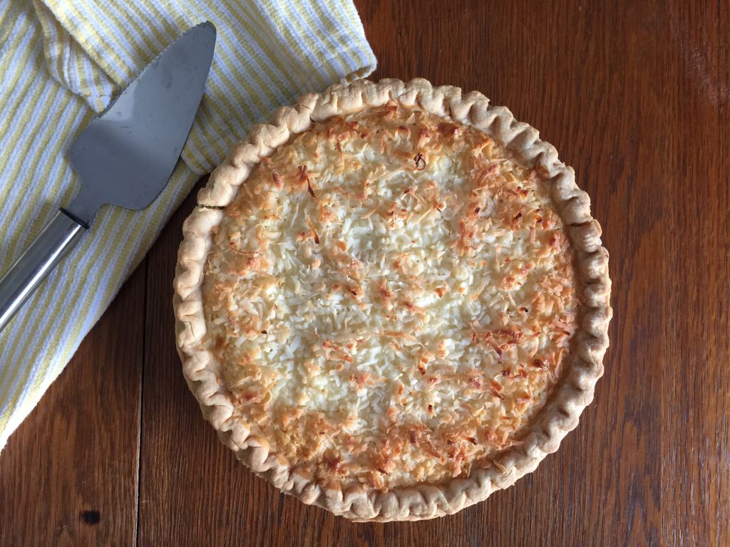 Coconut Macaroon Pie Cooking with Vinyl