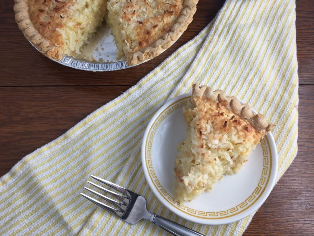 Coconut Macaroon Pie Cooking with Vinyl