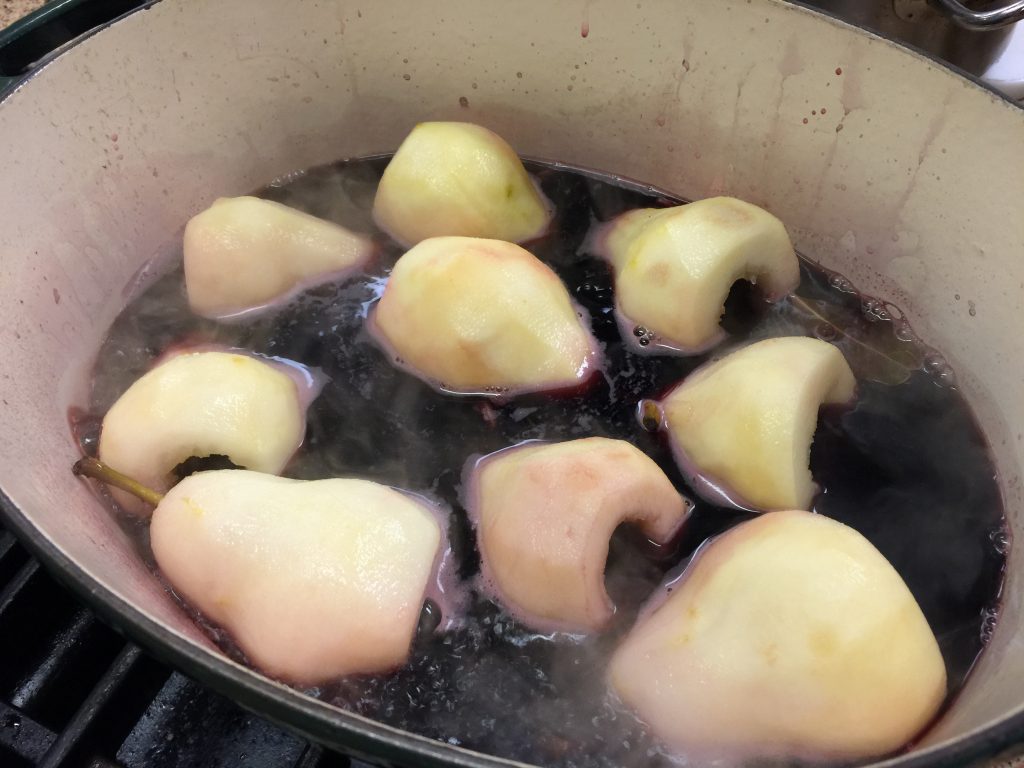 Poached pears