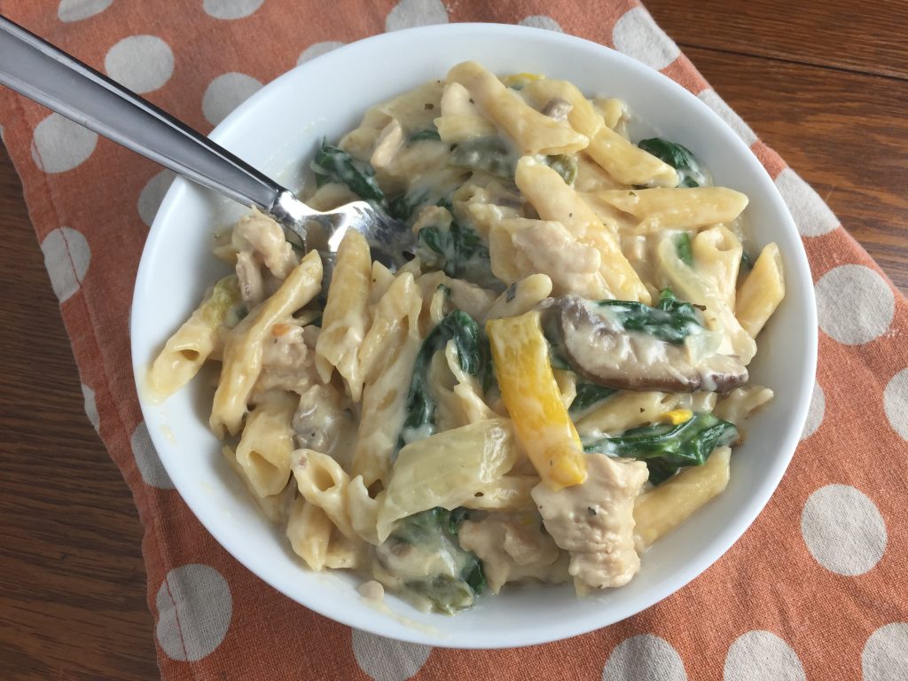 One Pot Cheesy Chicken Pasta