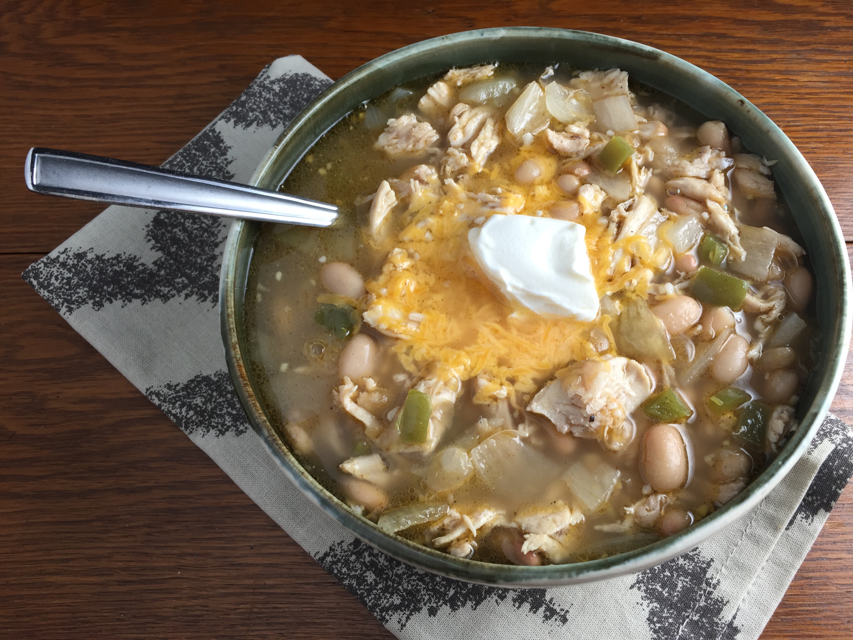 Duet: Slow Cooker Chicken Chili / Allman Brothers Band “Brothers and Sisters”