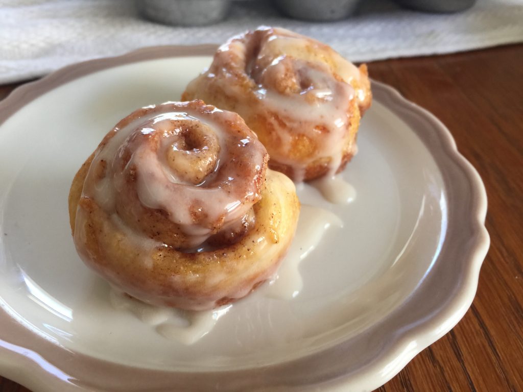 Mini Cinnamon Rolls Using Crescent Rolls