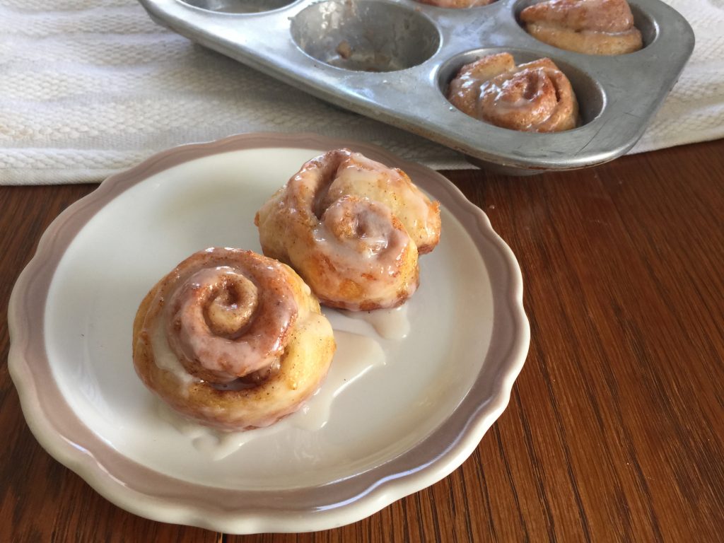 Mini Cinnamon Rolls Using Crescent Rolls