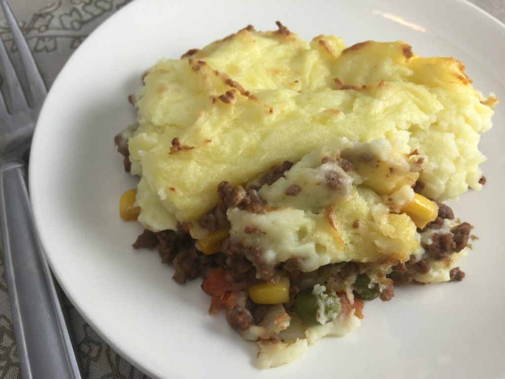 Shepherds Pie in a skillet recipe