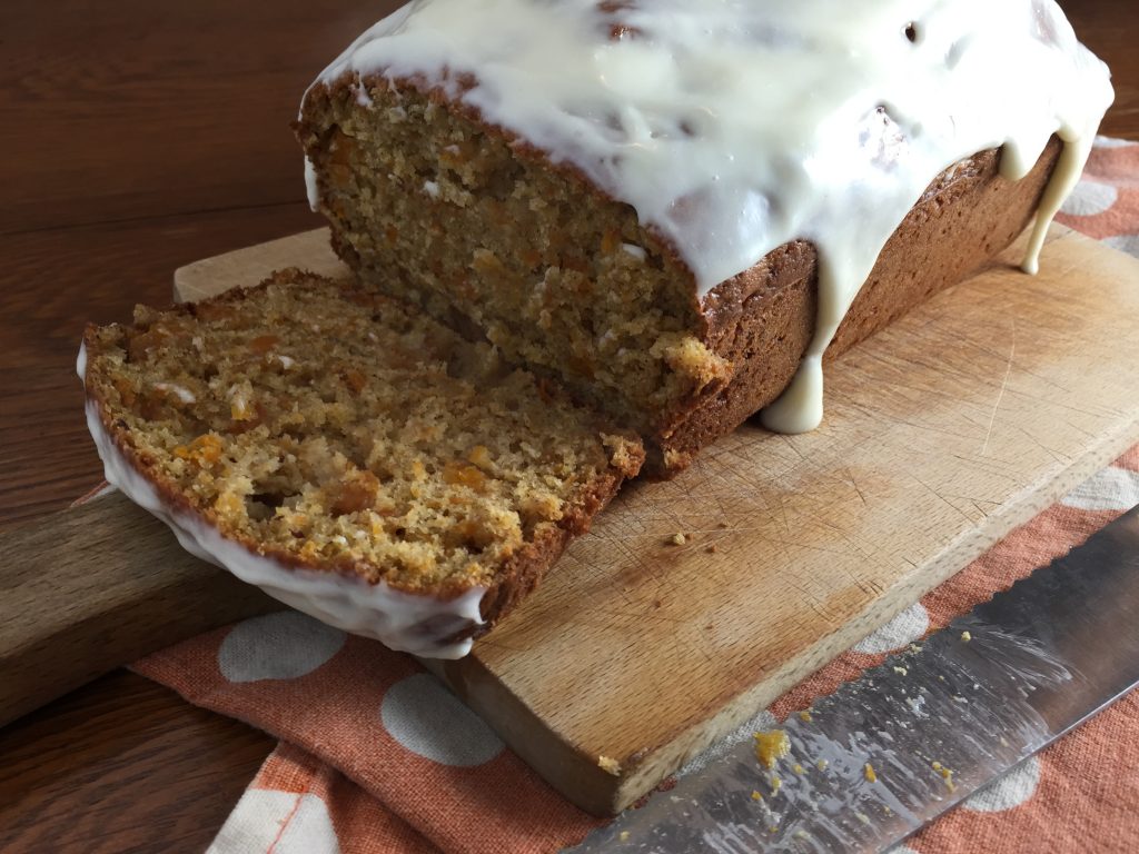 Butternut Squash Bread with cream cheese frosting recipe