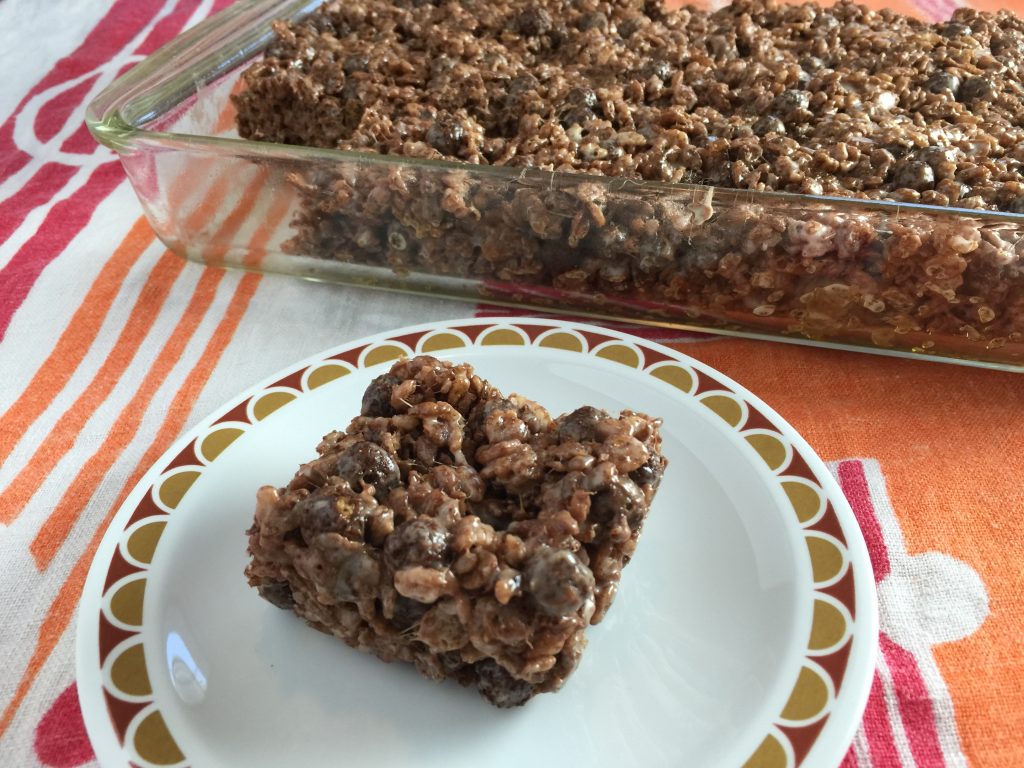 Triple Chocolate Rice Crispy Treat