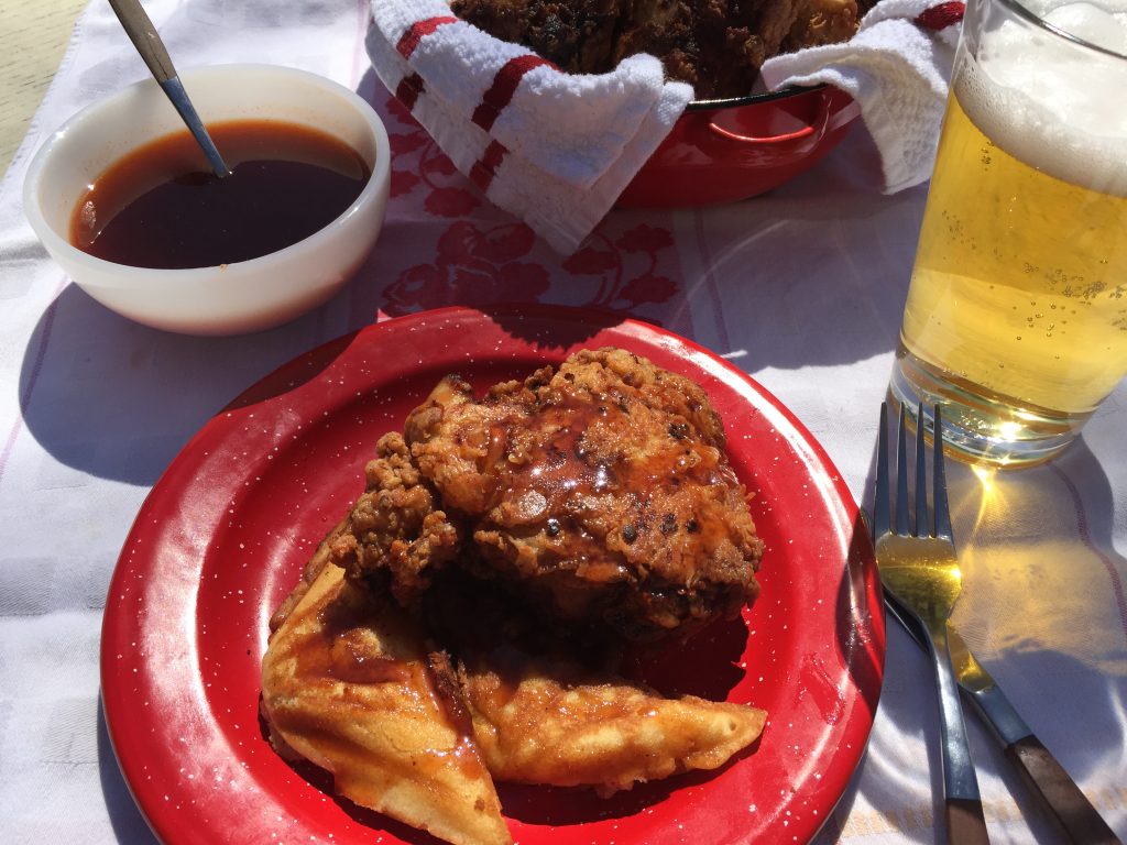 fried chicken and waffles